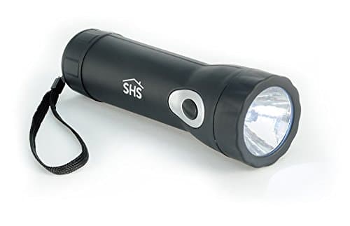 SHS Hand Crank LED Flashlight Emergency Flashlight Micro USB Rechargeable Flashlight