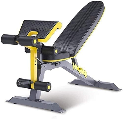 CUUYQ Adjustable Weight Bench, Workout Benches Multi Purpose Exercise Utility Bench/Fitness Benches/Sit-Up Board/Sit Up Bench for Whole Body Exercise,Black