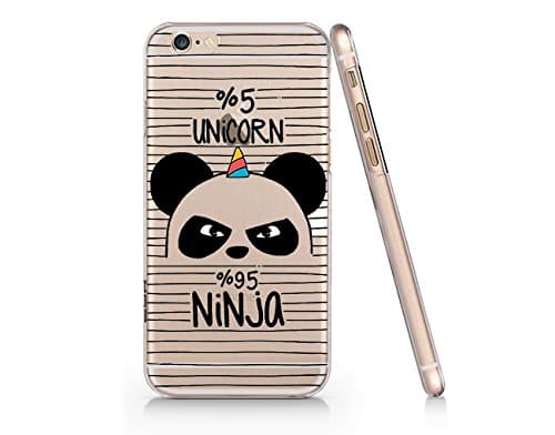 Cute Panda 5% Unicorn 95% Ninja Slim Iphone 6PLUS Case, Clear Iphone Hard Cover Case For Apple Iphone 6PLUS Emerishop (iphone 6 plus)