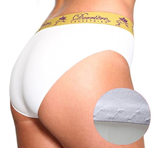 Derriere Equestrian Performance Panty White Large