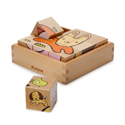 Playme Animal Farm Cube Puzzle