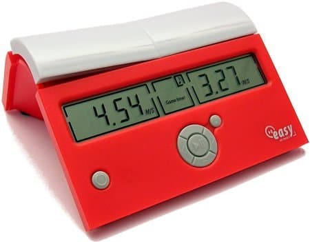 DGT Easy Game Time Digital Chess Clock - RED by DGT Projects