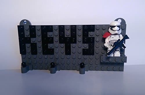 Key Organizer - Built using LEGO Bricks and featuring a Star Wars Figure (First Order Trooper)