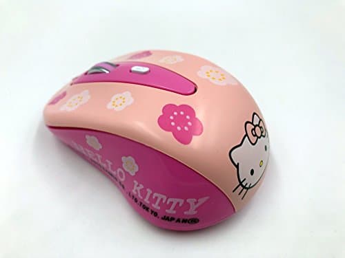 Cut3 Hello Kitty Wireless Optical Ultra Silent Computer/Laptop/Gaming Mouse (Pink)