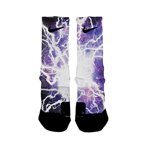 HoopSwagg Lightning Galaxy Custom Nike Elite Socks