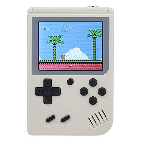 Leless Retro Mini Handheld Video Game Console Gameboy Built-in 500 Classic Games (White)