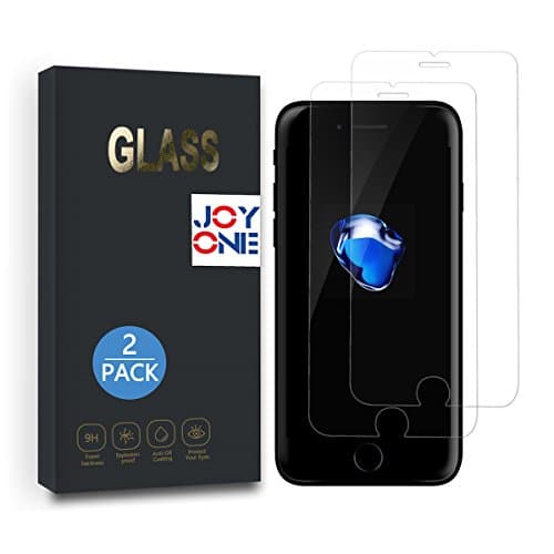 2-Pack iPhone 8 Plus 7 Plus 6S Plus 6 Plus Screen Protector Glass - JOYONE Ultra Clear iPhone Tempered Glass Screen Protector (5.5'' for i8 Plus, 7 Plus, 6S Plus, 6 Plus)
