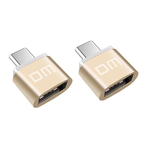 Augustwxl USB C to USB A Adapter Data Sync Type C Converter to USB A for New MacBook , MacBook Pro 2016 , ChromeBook Pixel and More Computers with USB Type C port (2-Pack)Gold