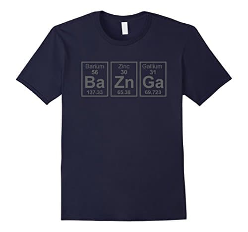 Mens Chemistry Pun Tshirt Science Tee Medium Navy