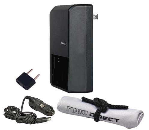 Nikon D90 Off Camera 'Intelligent' AC &amp; DC Rapid Charger + Nwv Direct Microfiber Cleaning Cloth.