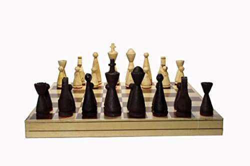 Handmade Chess. Model "Dinamo". Foldable Board: 17.7" x 17.7"