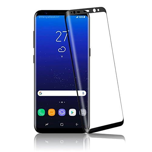 Galaxy S8 Screen Protector,Full Coverage 360 3D Curved 9H Japan Asahi toughened Tempered Glass[Anti-Scratch, Anti-Fingerprint, Bubble Free] Easy to install(For S8）