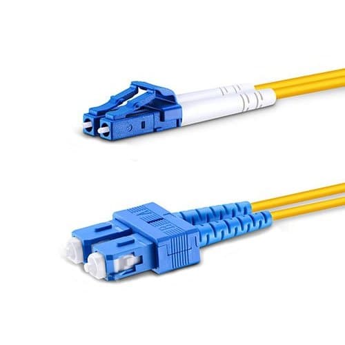 100m LC to SC Single Mode Fiber Patch Cable Duplex OS2 9/125