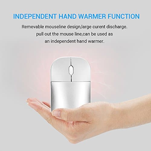 Heated and Cool Computer Mouse (Silver)