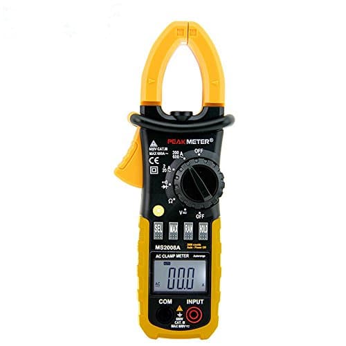 HYELEC MS2008A Digital Clamp Multimeter AC / DC Voltage / AC Current / Resistance Tester