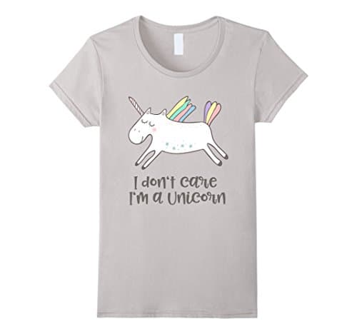 Womens Unicorn Shirt Small Silver