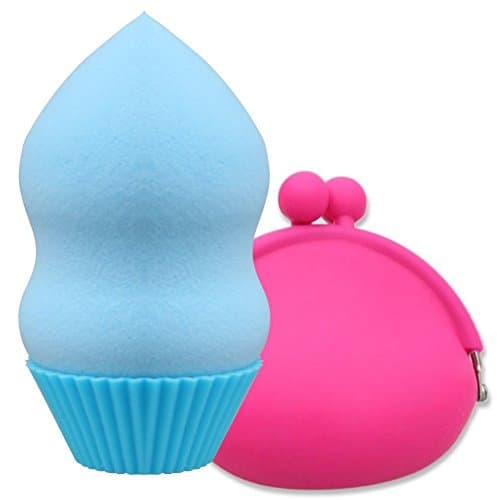ARLESTARS Chou Cream Makeup Sponge (Set, 2. Blue+Pouch)