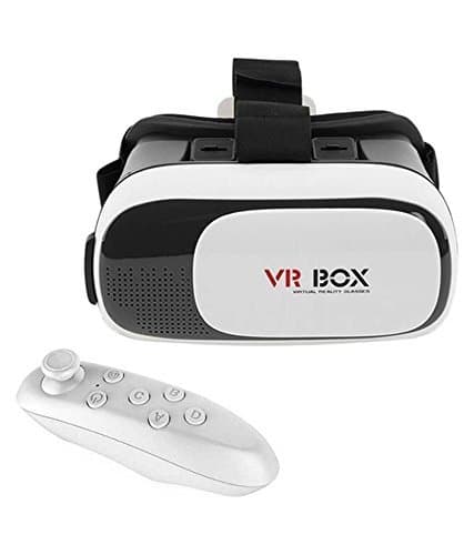 allluna Virtual Reality Glasses 3D VR Box Headsets with Bluetooth Remote Controller for Samsung Galaxy S8 Plus