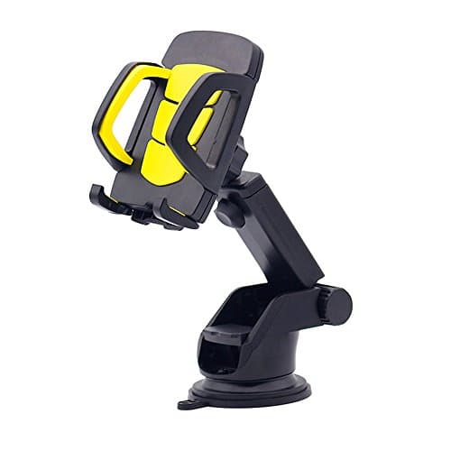 Cell Phone Holder for Car,Dashboard Mount,Universal Design,iPhone 7/7 Plus, iPhone 6/6 Plus, Samsung Galaxy S6, Top Rated by Uber &amp; Lyft Drivers (Yellow)