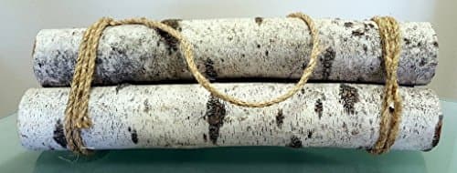 Natural Birch Log Bundle w/ Carrying Rope