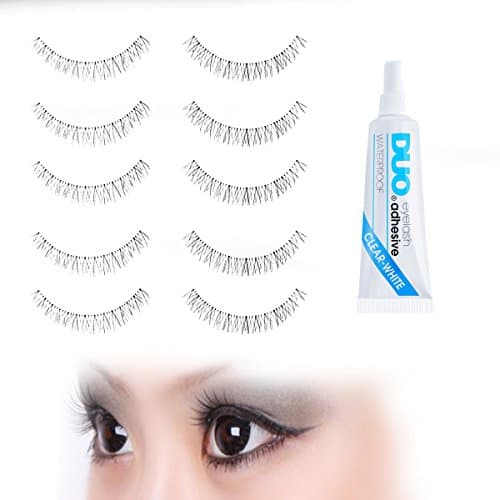 Ultimate Bottom False Eyelash - 5 Pair Set with DUO Clear Eyelash Glue | Strip Falsies Add a Glamorous Touch to Your Look. It Creates Spectacular Effects for Everyday EyeWear. Lightweight &amp; comfortable to wear