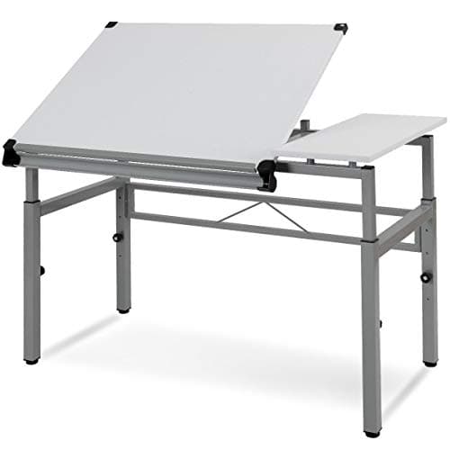 Seleq Adjustable Steel Frame Drawing Desk Drafting Table