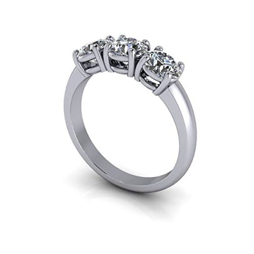 Farah Three Stone Anniversary Ring 1.50 CTW