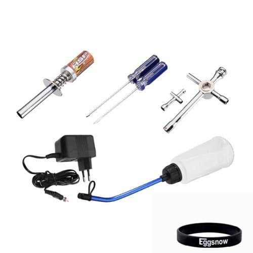 Eggsnow HSP 80142(80141) Nitro Gas Starter Tools Kit Glow Plug Ignitor + Fuel Bottle + Wrenches for Redcat Exceed AMAX HIMOTO VTO