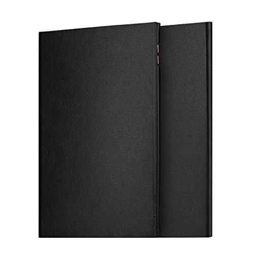 Oats® Case - Apple iPad Air 2 Cover Bumper Back Case in genuine leather Sleeve - in Black