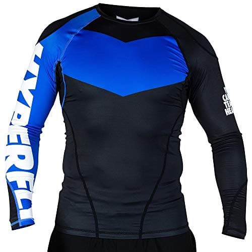 Hyperfly ProComp Supreme Long Sleeve Rash Guard Black/Blue