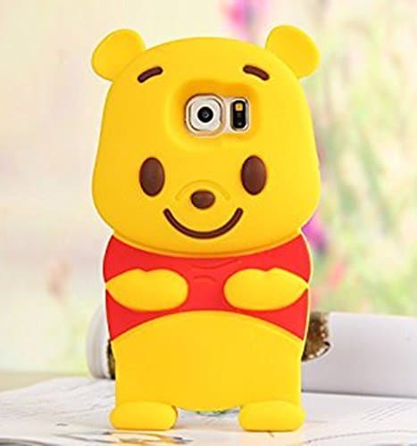 S7 Edge Case,Galaxy S7 Edge Case, KY 3D Winnie the Pooh Silicone Soft Back Case Cover For Samsung Galaxy S7 Edge (Winnie the Pooh)