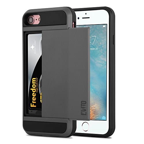 iPhone 7/7s Wallet Case - Vault Slim Wallet for iPhone 7/7s (4.7") by Evito - Ultra Slim Protective Phone Cover