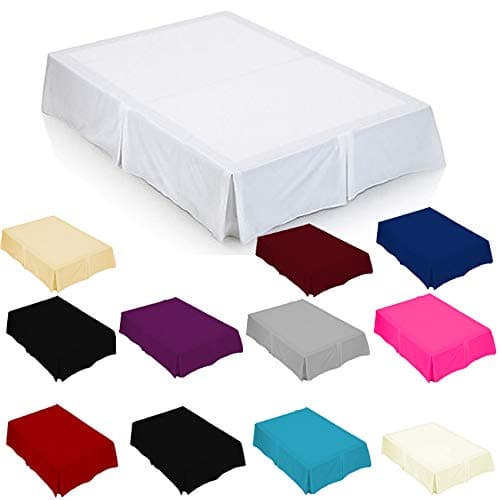 LAWRANCE CAPRINO LC Plain Soft PERCALE 180thread Base Platform valance sheet Plates style (SINGLE, WINE)