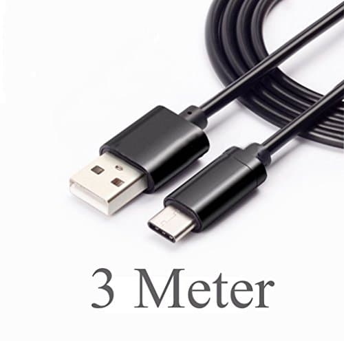 Original Elite x3 10FT USB to Type-C Charging and Transfer Cable. (BLACK / 3Mt)