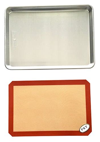 Baker’s Half Sheet and Silicone Baking Mat Bundle