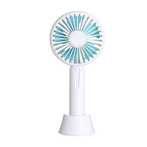 VANCTech Personal handheld Fan, Mini Protable Desk Table Fan USB Rechargeable Battery Operated with Dock and Aromatherapy Function Perfect for Home, Office, Travel accessories (3 Adjustable Speed,