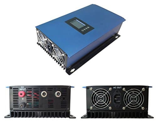 2000WGrid Tie Inverter with internal limiter function MPPT LCD Pure Sine Wave 45-90V DC to 230V AC low battery cut off
