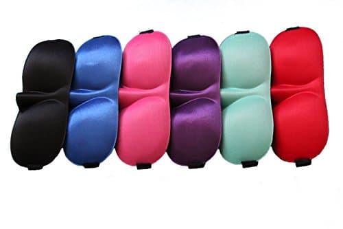 Sleeping Eye Mask, Blind Fold/Nose Slope Design with Multi-color option/ Lightweight and ultra Soft for Men,women and children/ comfortable in all positions (Pink)