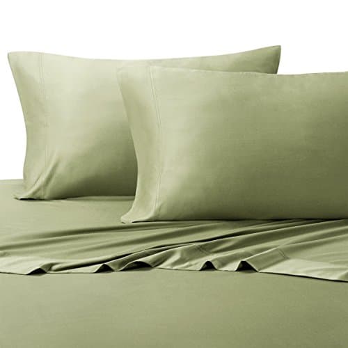 TENCEL EUCALYPTUS ABRIPEDIC SOFT &amp; COOL SHEETS Luxurious &amp; Breathable made from Sustainable 100% Tencel Fiber from Eucalyptus Trees, fits up to 18" deep Mattress (Sage, King)