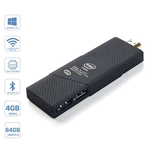[Upgraded] Sytechz Mini PC Stick Windows 10 Licensed, 4GB RAM 64GB ROM, Intel Atom X5 Z8350 Quad Core, Desktop Compute Stick, Built-in WiFi, Bluetooth