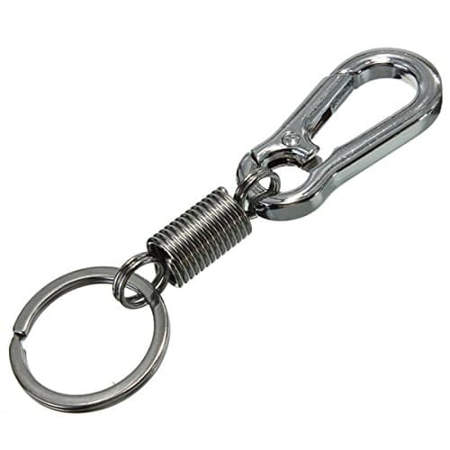 EDC Tool Zinc Alloy Keychain Key Ring Spring Hook Snap Clip Carabiner Buckle