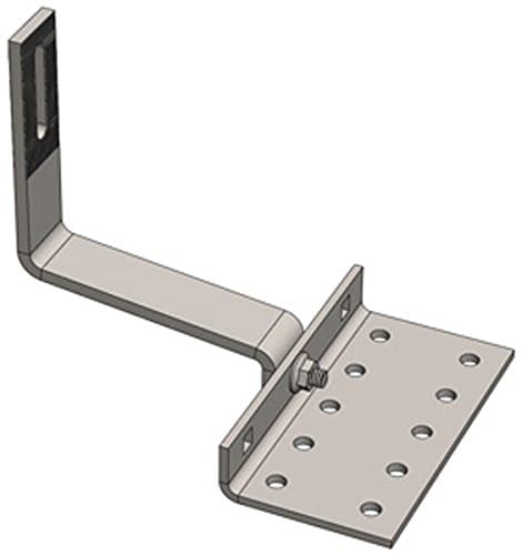 Height Adjustable Low Tile Hook Bracket for Solar Panel PV Module Mounting Racking on Tile Roof Pack of 10