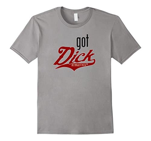 Men's Got Dick Athletics Shirt Medium Slate