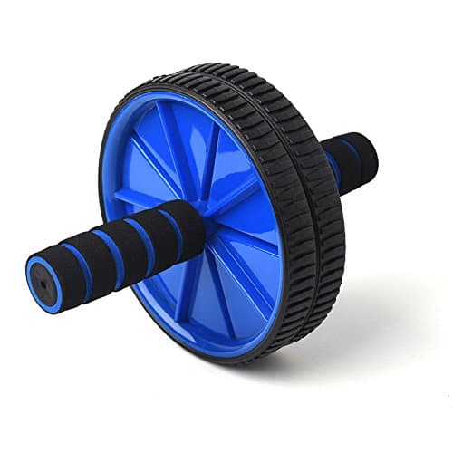 Exercise wheel, Exercise Abdominal Muscles Dual Wheel Exercise AB Roller with Steel Tube Foam Easy Grip Handles and Knee Mat