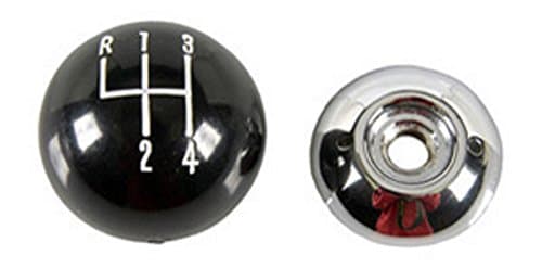 Black 4 Speed Shift Knob for Hurst and Other 3/8-16 Thread Shifters
