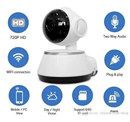 V380 HD 720P Mini IP Camera Wifi Wireless P2P Security Surveillance Camera Night Vision IR Baby Monitor Motion Detection Alarm