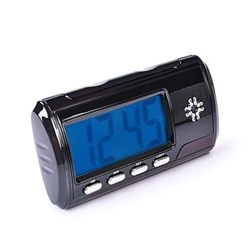 Hidden Spy Camera Alarm Clock HD 1080P Security Camera Loop Video Recorder with Remote Controller