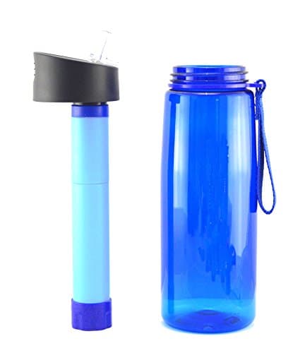 Revive H2O NEW MODEL Replacement Water Filter Also compatible with many other Filtering Water Bottles - Includes Adapter for Squeeze Bottle