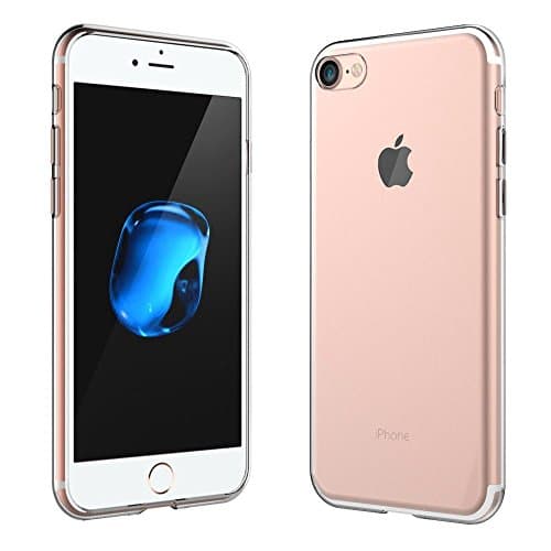BOVSUN Apple iPhone 7 47 Clear Case Case Army Scratch Resistant Worlds Thinnest Ultra Flexible Silicone Cover with TPU Bumper Slim Soft TPU Rubber