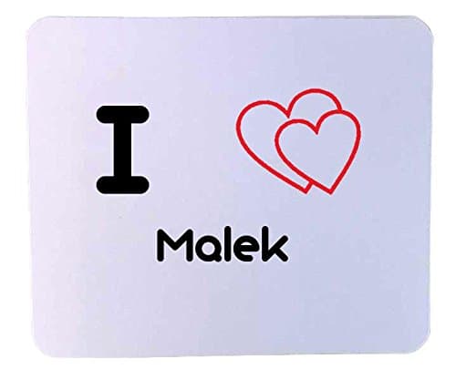 Customized mouse pad: I heart Malek (first name, last name, nickname)
